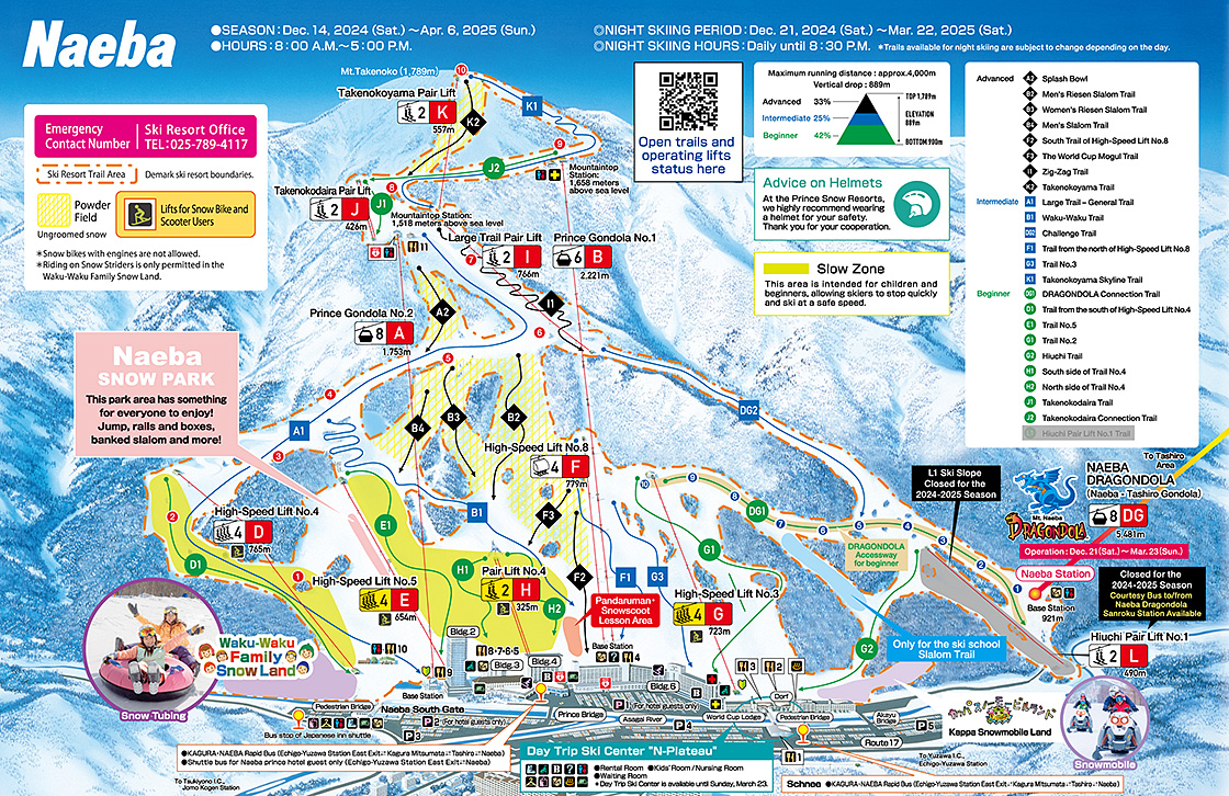 Naeba Course Map
