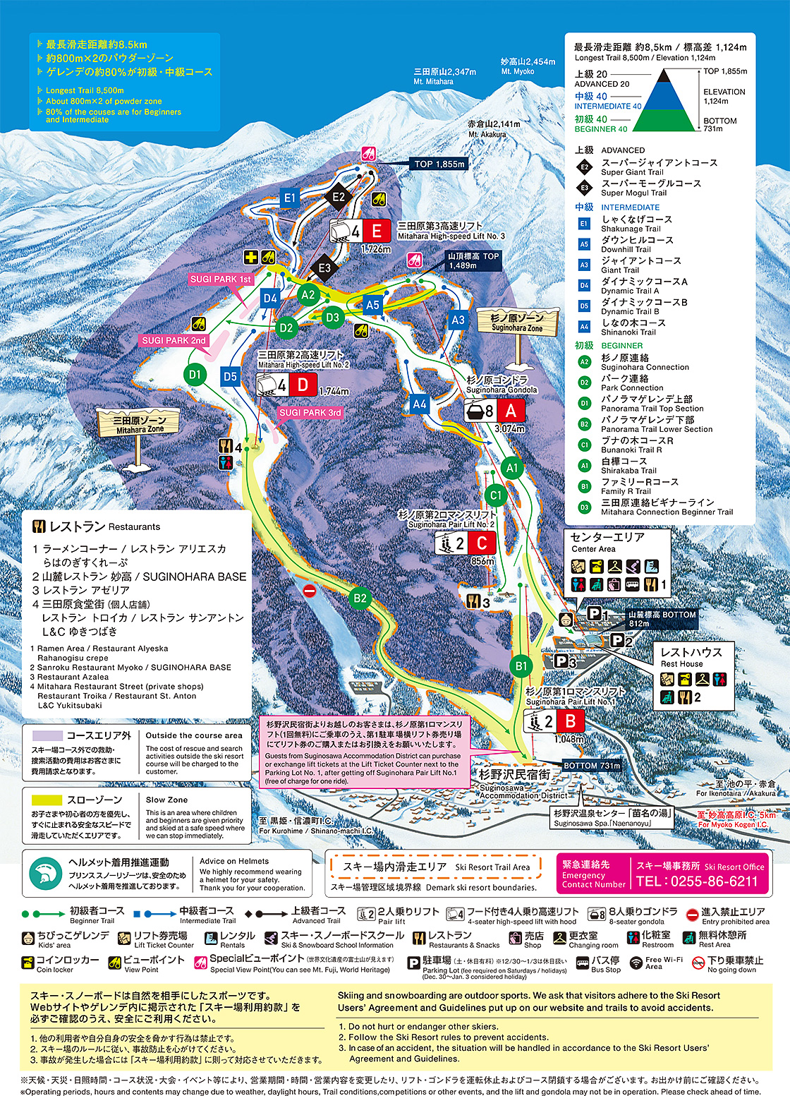Myoko Suginohara Course Map